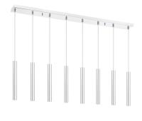 LED Linear Chandelier by Z-Lite - Forest Collection, Chrome Finish - 917MP12-CH-LED-8LCH