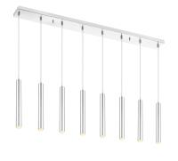 LED Linear Chandelier by Z-Lite - Forest Collection, Chrome Finish - 917MP12-CH-LED-8LCH