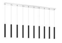 LED Linear Chandelier by Z-Lite - Forest Collection, Chrome Finish - 917MP12-MB-LED-10LCH