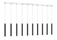 LED Linear Chandelier by Z-Lite - Forest Collection, Chrome Finish - 917MP12-MB-LED-10LCH