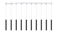 LED Linear Chandelier by Z-Lite - Forest Collection, Chrome Finish - 917MP12-MB-LED-10LCH