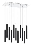 LED Chandelier by Z-Lite - Forest Collection, Chrome Finish - 917MP12-MB-LED-11LCH