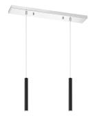 LED Linear Chandelier by Z-Lite - Forest Collection, Chrome Finish - 917MP12-MB-LED-2LCH