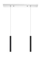LED Linear Chandelier by Z-Lite - Forest Collection, Chrome Finish - 917MP12-MB-LED-2LCH