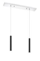 LED Linear Chandelier by Z-Lite - Forest Collection, Chrome Finish - 917MP12-MB-LED-2LCH