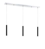 LED Linear Chandelier by Z-Lite - Forest Collection, Chrome Finish - 917MP12-MB-LED-3LCH
