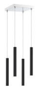 LED Chandelier by Z-Lite - Forest Collection, Matte Black Finish - 917MP12-MB-LED-4SCH