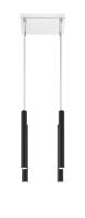 LED Chandelier by Z-Lite - Forest Collection, Matte Black Finish - 917MP12-MB-LED-4SCH