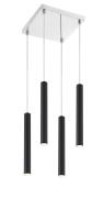 LED Chandelier by Z-Lite - Forest Collection, Matte Black Finish - 917MP12-MB-LED-4SCH