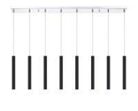 LED Linear Chandelier by Z-Lite - Forest Collection, Chrome Finish - 917MP12-MB-LED-8LCH