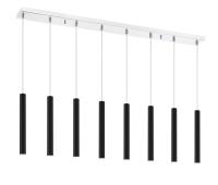 LED Linear Chandelier by Z-Lite - Forest Collection, Chrome Finish - 917MP12-MB-LED-8LCH