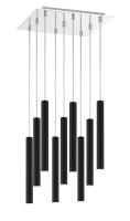 LED Chandelier by Z-Lite - Forest Collection, Chrome Finish - 917MP12-MB-LED-9SCH