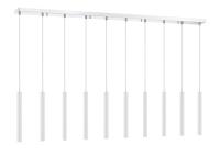 LED Linear Chandelier by Z-Lite - Forest Collection, Chrome Finish - 917MP12-WH-LED-10LCH