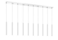 LED Linear Chandelier by Z-Lite - Forest Collection, Chrome Finish - 917MP12-WH-LED-10LCH