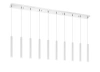 LED Linear Chandelier by Z-Lite - Forest Collection, Chrome Finish - 917MP12-WH-LED-10LCH