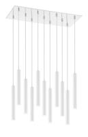 LED Chandelier by Z-Lite - Forest Collection, Chrome Finish - 917MP12-WH-LED-11LCH