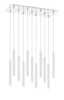 LED Chandelier by Z-Lite - Forest Collection, Chrome Finish - 917MP12-WH-LED-11LCH