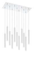 LED Chandelier by Z-Lite - Forest Collection, Chrome Finish - 917MP12-WH-LED-11LCH
