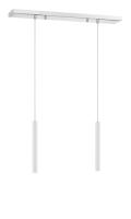 LED Linear Chandelier by Z-Lite - Forest Collection, Chrome Finish - 917MP12-WH-LED-2LCH