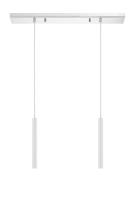 LED Linear Chandelier by Z-Lite - Forest Collection, Chrome Finish - 917MP12-WH-LED-2LCH