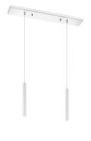 LED Linear Chandelier by Z-Lite - Forest Collection, Chrome Finish - 917MP12-WH-LED-2LCH