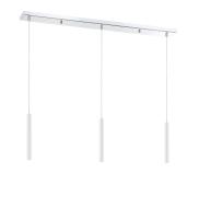 LED Linear Chandelier by Z-Lite - Forest Collection, Chrome Finish - 917MP12-WH-LED-3LCH