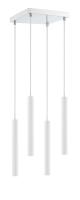 LED Chandelier by Z-Lite - Forest Collection, Chrome Finish - 917MP12-WH-LED-4SCH