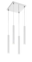 LED Chandelier by Z-Lite - Forest Collection, Chrome Finish - 917MP12-WH-LED-4SCH