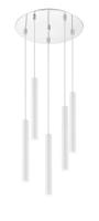LED Chandelier by Z-Lite - Forest Collection, Chrome Finish - 917MP12-WH-LED-5RCH