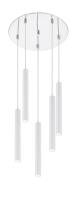 LED Chandelier by Z-Lite - Forest Collection, Chrome Finish - 917MP12-WH-LED-5RCH