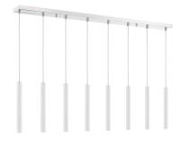 LED Linear Chandelier by Z-Lite - Forest Collection, Chrome Finish - 917MP12-WH-LED-8LCH