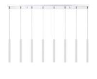 LED Linear Chandelier by Z-Lite - Forest Collection, Chrome Finish - 917MP12-WH-LED-8LCH
