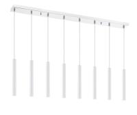 LED Linear Chandelier by Z-Lite - Forest Collection, Chrome Finish - 917MP12-WH-LED-8LCH