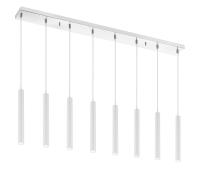 LED Linear Chandelier by Z-Lite - Forest Collection, Chrome Finish - 917MP12-WH-LED-8LCH