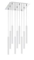 LED Chandelier by Z-Lite - Forest Collection, Chrome Finish - 917MP12-WH-LED-9SCH