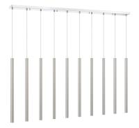 LED Linear Chandelier by Z-Lite - Forest Collection, Chrome Finish - 917MP24-BN-LED-10LCH