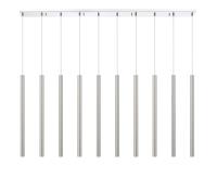 LED Linear Chandelier by Z-Lite - Forest Collection, Chrome Finish - 917MP24-BN-LED-10LCH