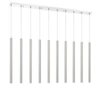 LED Linear Chandelier by Z-Lite - Forest Collection, Chrome Finish - 917MP24-BN-LED-10LCH
