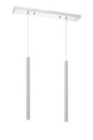 LED Linear Chandelier by Z-Lite - Forest Collection, Chrome Finish - 917MP24-BN-LED-2LCH
