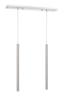 LED Linear Chandelier by Z-Lite - Forest Collection, Chrome Finish - 917MP24-BN-LED-2LCH