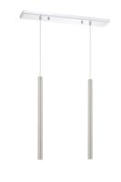 LED Linear Chandelier by Z-Lite - Forest Collection, Chrome Finish - 917MP24-BN-LED-2LCH