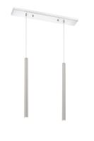 LED Linear Chandelier by Z-Lite - Forest Collection, Chrome Finish - 917MP24-BN-LED-2LCH