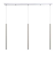 LED Linear Chandelier by Z-Lite - Forest Collection, Chrome Finish - 917MP24-BN-LED-3LCH
