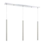 LED Linear Chandelier by Z-Lite - Forest Collection, Chrome Finish - 917MP24-BN-LED-3LCH