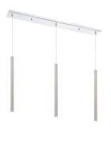 LED Linear Chandelier by Z-Lite - Forest Collection, Chrome Finish - 917MP24-BN-LED-3LCH