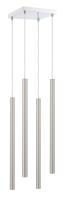 LED Chandelier by Z-Lite - Forest Collection, Chrome Finish - 917MP24-BN-LED-4SCH