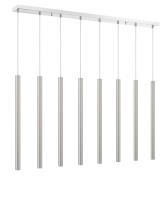 LED Linear Chandelier by Z-Lite - Forest Collection, Chrome Finish - 917MP24-BN-LED-8LCH