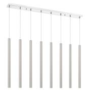 LED Linear Chandelier by Z-Lite - Forest Collection, Chrome Finish - 917MP24-BN-LED-8LCH