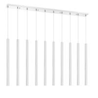 LED Linear Chandelier by Z-Lite - Forest Collection, Chrome Finish - 917MP24-CH-LED-10LCH