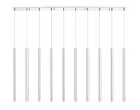 LED Linear Chandelier by Z-Lite - Forest Collection, Chrome Finish - 917MP24-CH-LED-10LCH